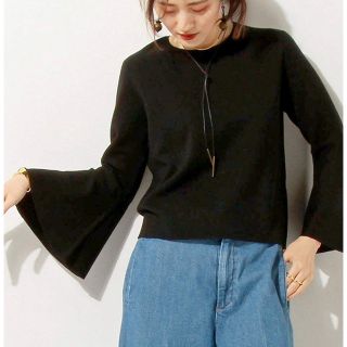 ユナイテッドアローズ(UNITED ARROWS)の UNITED ARROWS UWMF ミラノリブ ベルスリーブ プルオーバー(ニット/セーター)