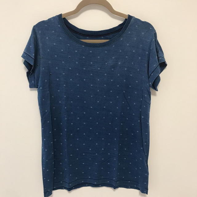 Current Elliott(カレントエリオット)のcurrent eliot ブルー星Tシャツ  ニーマンマーカス 購入 レディースのトップス(Tシャツ(半袖/袖なし))の商品写真