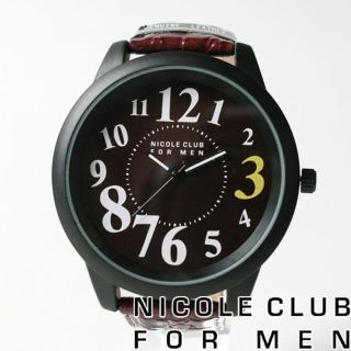 ニコルクラブフォーメン(NICOLE CLUB FOR MEN)の【新品未使用】NICOL CLUB FOR MEN 時計  モスグリーン(腕時計(アナログ))