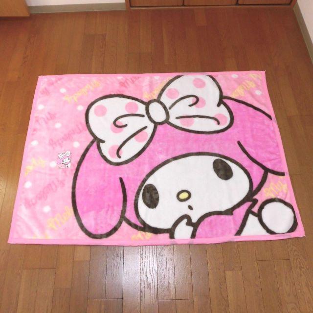 新品♡マイメロディー毛布・ハーフケット１００ｘ１４０ｃｍ キッズ/ベビー/マタニティの寝具/家具(毛布)の商品写真