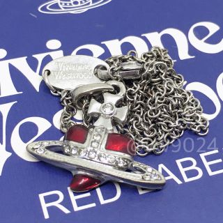 ヴィヴィアンウエストウッド(Vivienne Westwood)のディアマンテハートペンダント ディアマンテハートネックレス レッド(ネックレス)