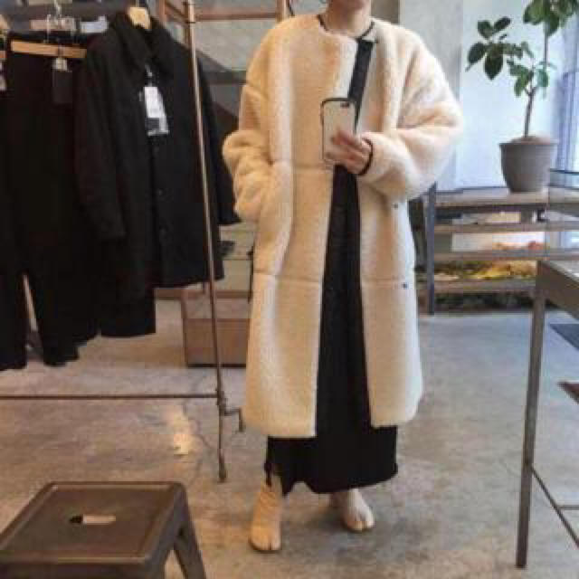 HYKE(ハイク) FAUX SHEARLING COAT