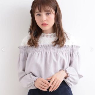 マジェスティックレゴン(MAJESTIC LEGON)の💗大人気♥フェミショルギンガムブラウス(シャツ/ブラウス(長袖/七分))