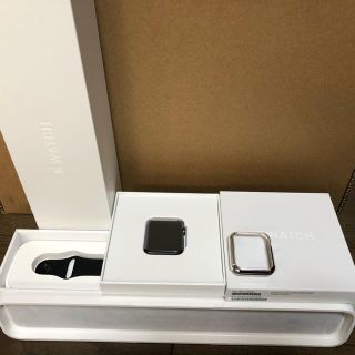 アップル(Apple)のApple Watch 42mm 本体新品  ブラックスポーツバンド 初代(その他)