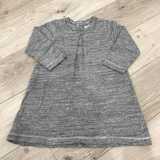 PETIT BATEAU(プチバトー)のプチバトー 18マンス  カットソーワンピース キッズ/ベビー/マタニティのベビー服(~85cm)(ワンピース)の商品写真