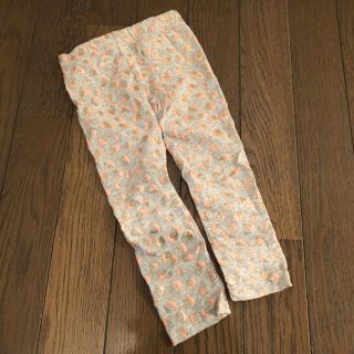 新品レギンス ピンクゴールド ヒョウ柄 グレー 18M(パンツ)