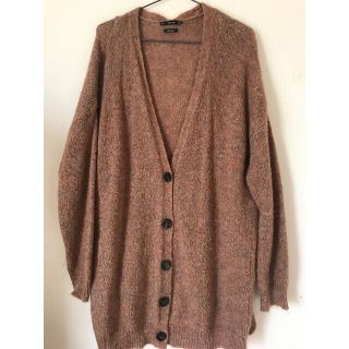 ザラ(ZARA)のZARA 秋色 ロングニット羽織り(カーディガン)