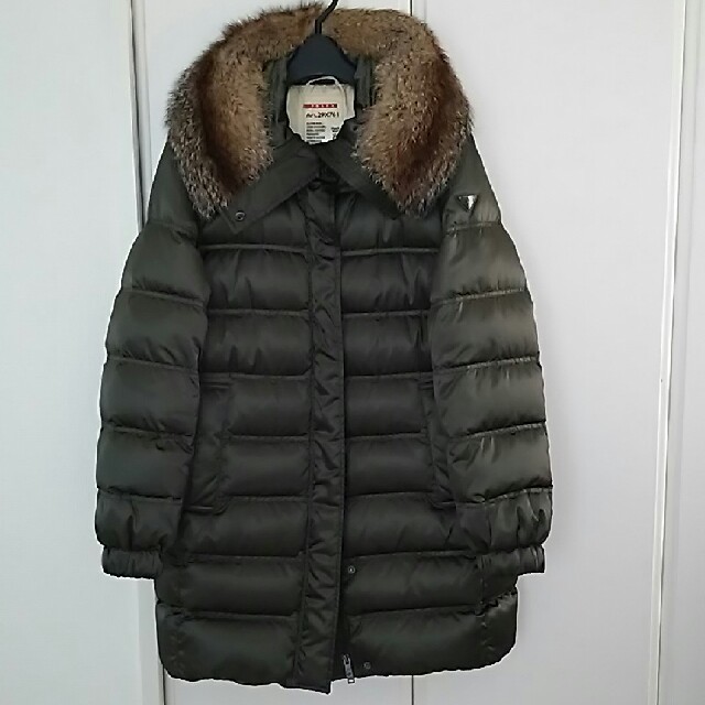 国内配送】 PRADA - Sale!プラダリアルファーフードダウンコート42