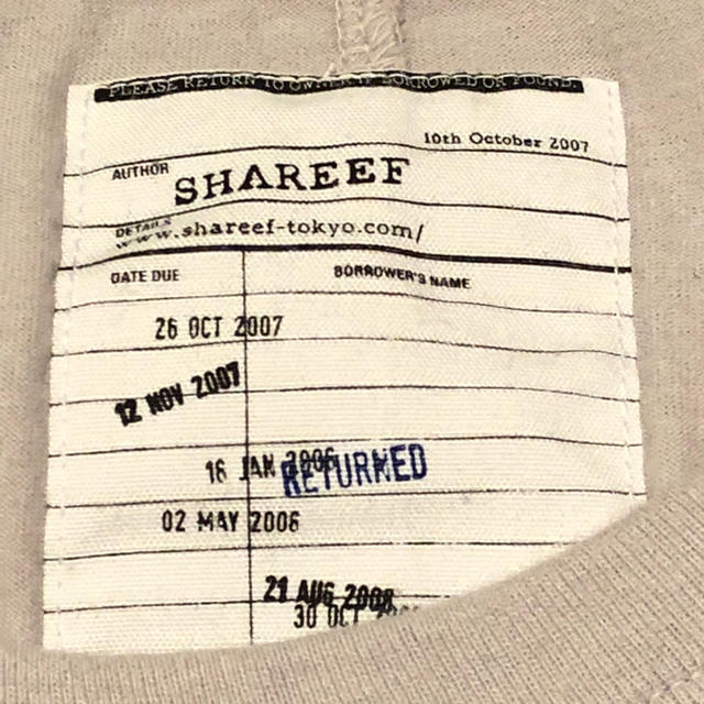 SHAREEF(シャリーフ)のshareef eve ショートスリーブTシャツ メンズのトップス(Tシャツ/カットソー(半袖/袖なし))の商品写真