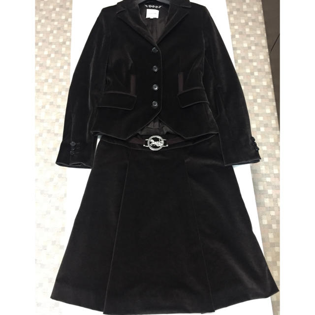 CELINE】ベルベット ジャケット&スカート レディース ジャケット