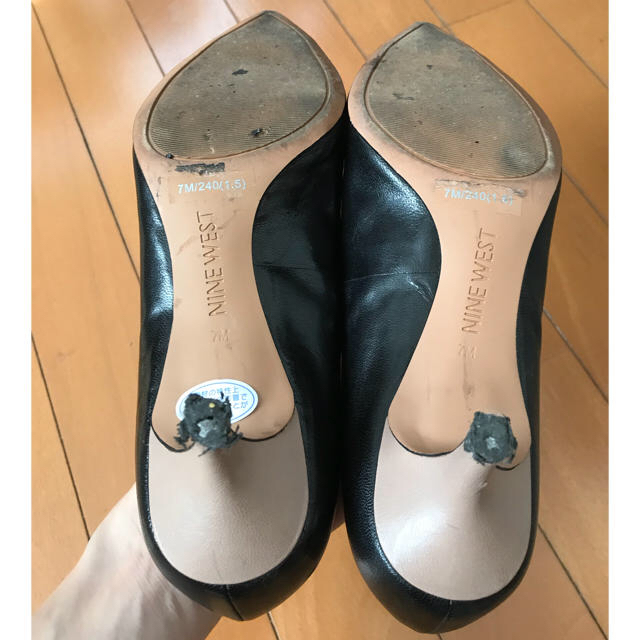 NINE WEST(ナインウエスト)のナインウエスト ツートンカラー ヒール5センチ 24センチ レディースの靴/シューズ(ハイヒール/パンプス)の商品写真