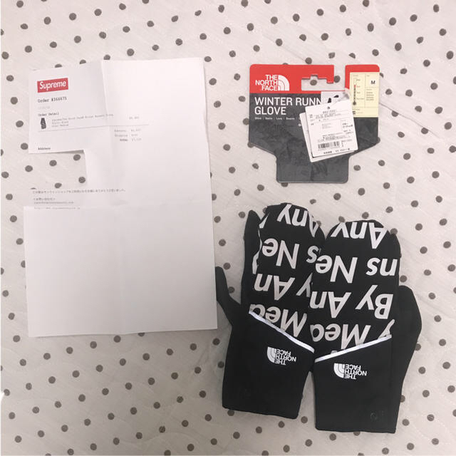 Supreme(シュプリーム)のsupreme×THENORTHFACEコラボgloveM手袋グローブ メンズのファッション小物(手袋)の商品写真