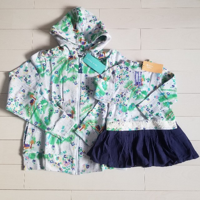 新品♡ハッカベビー♡親子おそろいセット レインガーデンキッズ服女の子用(90cm~)