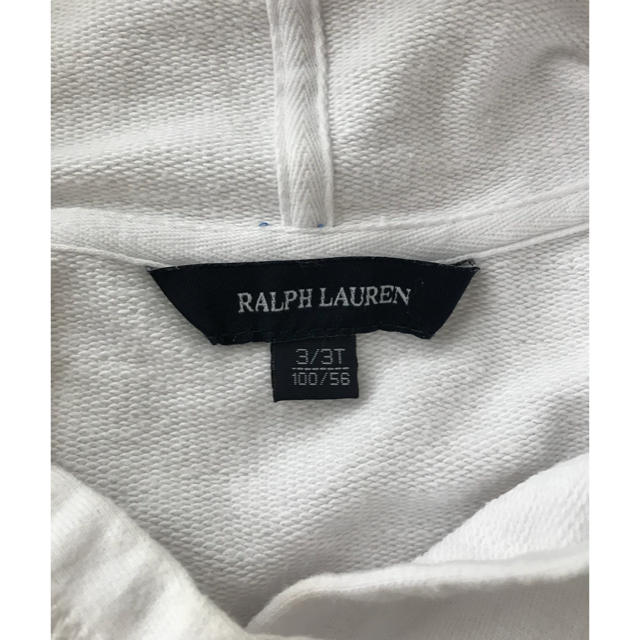 POLO RALPH LAUREN(ポロラルフローレン)のラルフローレン  トップス 白 パーカー 可愛い♡美品 トレーナー パーカー  キッズ/ベビー/マタニティのキッズ服女の子用(90cm~)(Tシャツ/カットソー)の商品写真