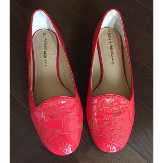 ツモリチサト(TSUMORI CHISATO)の【美品】ツモリチサト ウォーク  23.5㎝ エナメルパンプス(ハイヒール/パンプス)