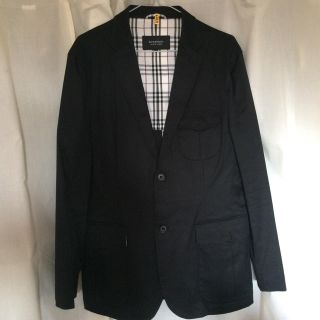 バーバリーブラックレーベル(BURBERRY BLACK LABEL)のバーバリー ブラックレーベル 黒ジャケット 美品(テーラードジャケット)