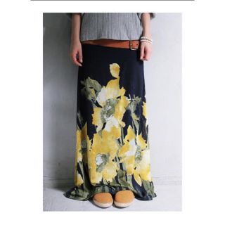 アンティカ(antiqua)の花柄２wayロングスカート 新品 アンティカ  (ロングスカート)