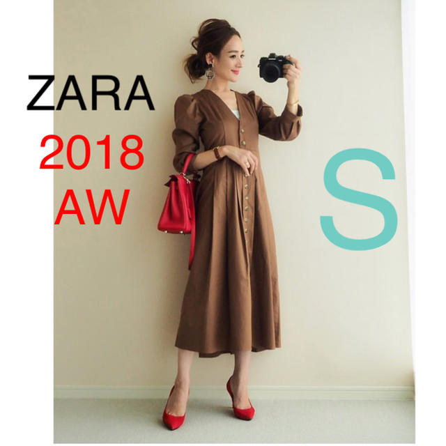 Zara 新品 Zara プリーツワンピース 茶色 ブラウンの通販 By 取引停止中 ザラならラクマ