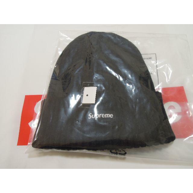 Supreme Overdyed Ribbed Beanie 黒 18ss