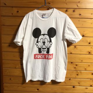 ミッキー Fuck you Tシャツ Lサイズ(Tシャツ/カットソー(半袖/袖なし))