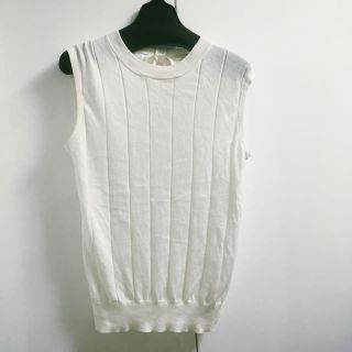 プロポーションボディドレッシング(PROPORTION BODY DRESSING)の特価★バックリボンノースリーブニット(カットソー(半袖/袖なし))