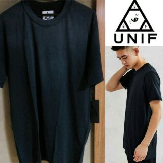 ユニフ(UNIF)のUNIF 新品 ブラック グラデーションTシャツ 半袖(Tシャツ/カットソー(半袖/袖なし))