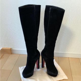 Christian Louboutin - ルブタン スエードロングブーツ 37 美品❤️の