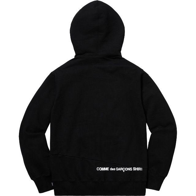 Supreme(シュプリーム)の【M】Supreme ギャルソン Split Box logo Hoodie 黒 メンズのトップス(パーカー)の商品写真