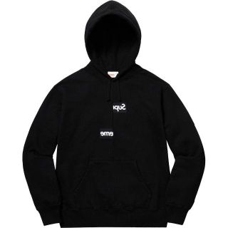 シュプリーム(Supreme)の【M】Supreme ギャルソン Split Box logo Hoodie 黒(パーカー)