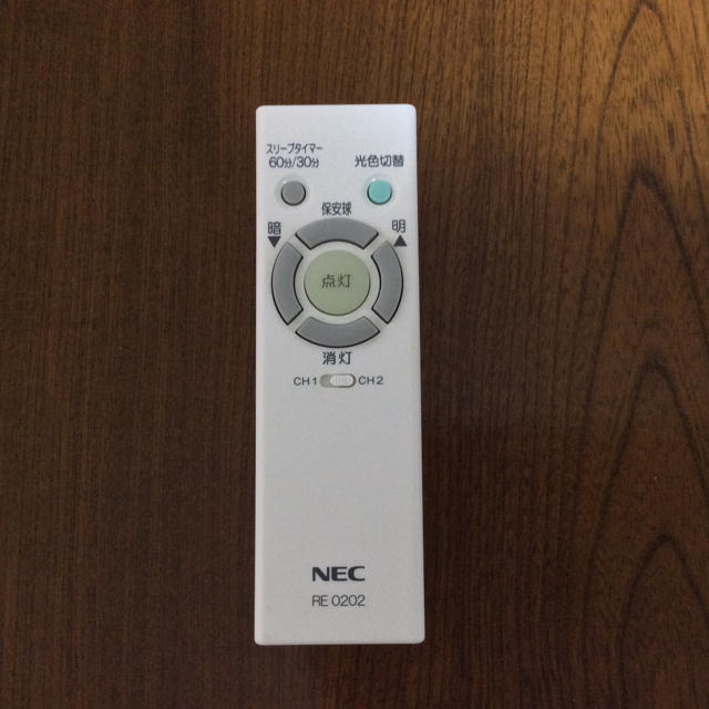 NEC(エヌイーシー)のNEC シーリングライト用リモコン インテリア/住まい/日用品のライト/照明/LED(その他)の商品写真