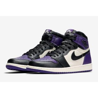 ナイキ(NIKE)のAIR JORDAN 1 RETRO HIGH OG COURT PURPLE(スニーカー)