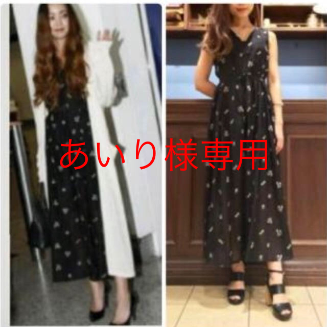 deicy(デイシー)の安室奈美恵さん私服着用  デイシー deicy  フローレット刺繍ガウチョワンピ レディースのワンピース(ロングワンピース/マキシワンピース)の商品写真