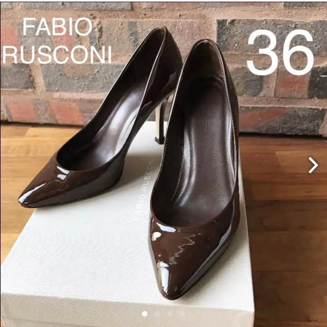 しますので FABIO RUSCONI - FABIO RUSCONI エナメルパンプスの通販 by