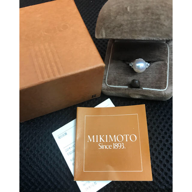 MIKIMOTO(ミキモト)のミキモト あこや真珠Pt950ダイヤリング レディースのアクセサリー(リング(指輪))の商品写真