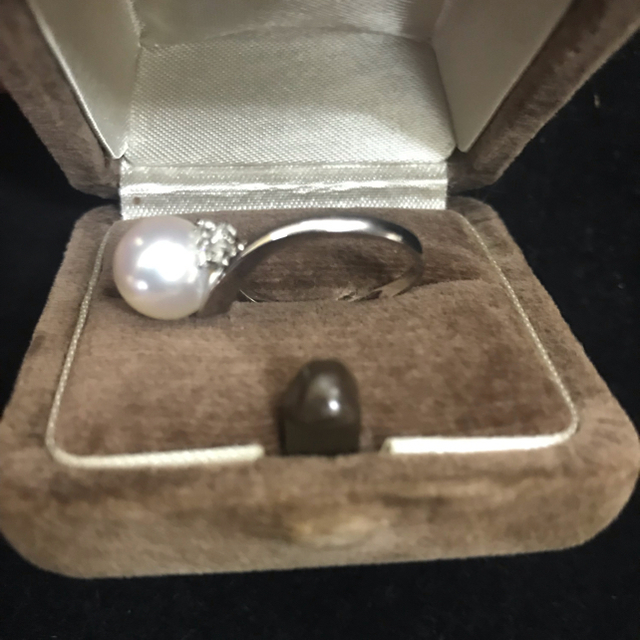 MIKIMOTO(ミキモト)のミキモト あこや真珠Pt950ダイヤリング レディースのアクセサリー(リング(指輪))の商品写真