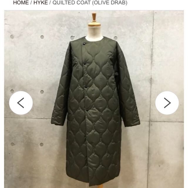 2018AW☆HYKE ハイク キルティングコート 2018AW 新品 レディース