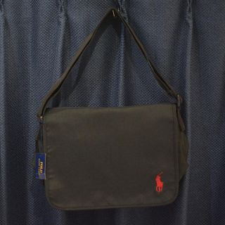 ポロラルフローレン(POLO RALPH LAUREN)の新品未使用 正規品 ポロラルフローレン ショルダーバッグ 黒 ブラック(ショルダーバッグ)