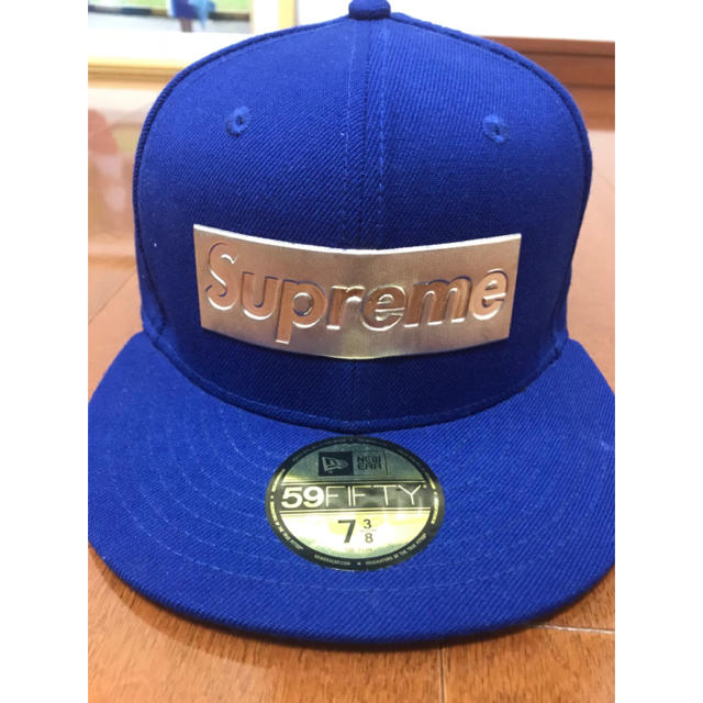 supreme メタリックロゴキャップ