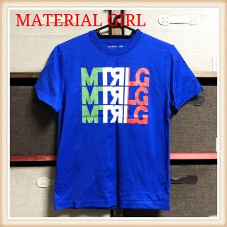 マテリアルガール(MaterialGirl)の【t074】MATERIAL GIRL マテリアルガール イタリアロゴ Ｔシャツ(Tシャツ(半袖/袖なし))