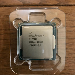 Intel Core i7 7700K 完動品 【送料込み】(PCパーツ)