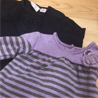 ザラキッズ(ZARA KIDS)のロンT2枚セット 70cm/74cm女の子zara(シャツ/カットソー)