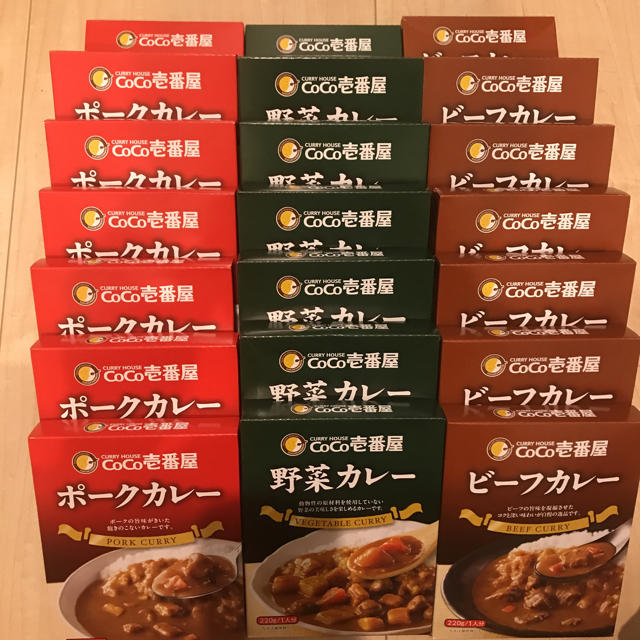 21食☆ココイチ☆レトルトカレー