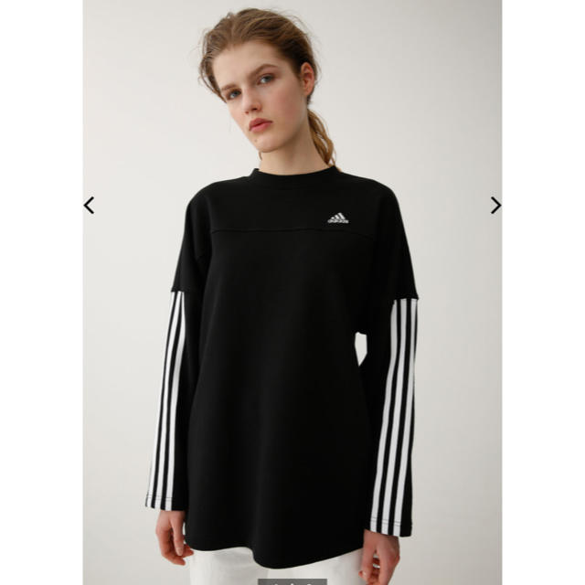 adidas(アディダス)の新品 adidas×moussy オーバーサイズスウェット レディースのトップス(トレーナー/スウェット)の商品写真