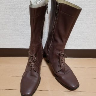 ブーツ ブラウン 恐らく革製品？(ブーツ)