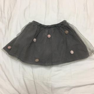 ザラキッズ(ZARA KIDS)のザラ ベビー ポンポン チュール スカート(スカート)