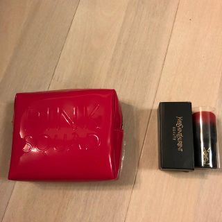 イヴサンローランボーテ(Yves Saint Laurent Beaute)の【値下げ】イヴ・サンローラン／ポーチ&歌舞伎ブラシ(その他)