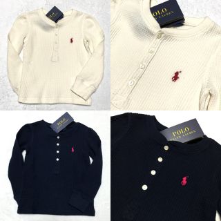 ポロラルフローレン(POLO RALPH LAUREN)の＊千秋様 専用＊新品✨ワッフル ロングスリーブ プルオーバー 3T(100)(Tシャツ/カットソー)