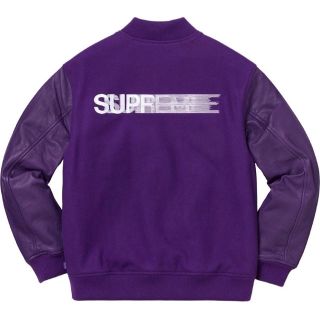 シュプリーム(Supreme)のMotion Logo Varsity Jacket Purple M(スタジャン)