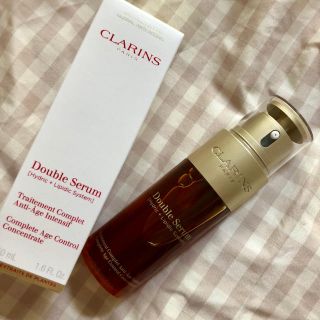 クラランス(CLARINS)の10/6まで取り置き 新品50ml クラランス ダブルセーラ➕エルメス名刺入れ(美容液)