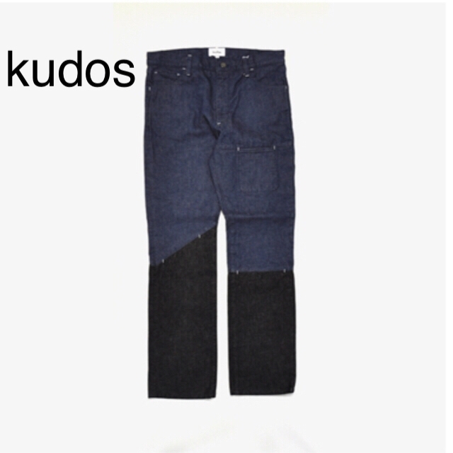 kudos 18AW 2 tone denim pants